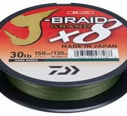 Daiwa Dawia J-Braid X8 Grand Braided Line 300 Yds