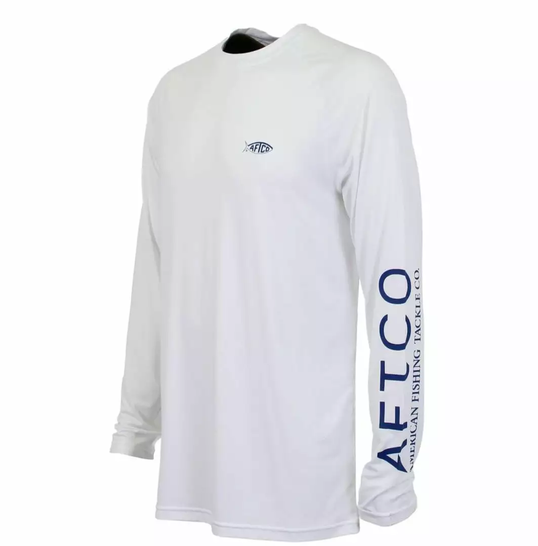 Aftco Samurai L/S Sun Protection Shirt - White 3 Aftco Samurai L/S Sun Protection Shirt - White