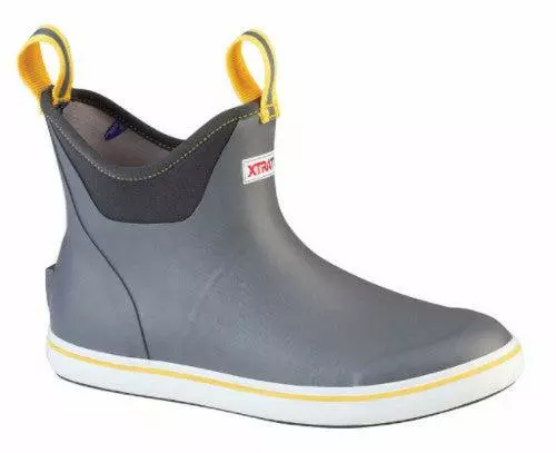Xtratuf Boots Footwear Xtratuf 22735 6" Ankle Deck Boot Gray Yellow 3 Xtratuf Boots Footwear Xtratuf 22735 6" Ankle Deck Boot Gray Yellow