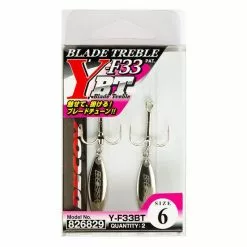 Freshwater Decoy Y-F33BT Blade Treble Hooks